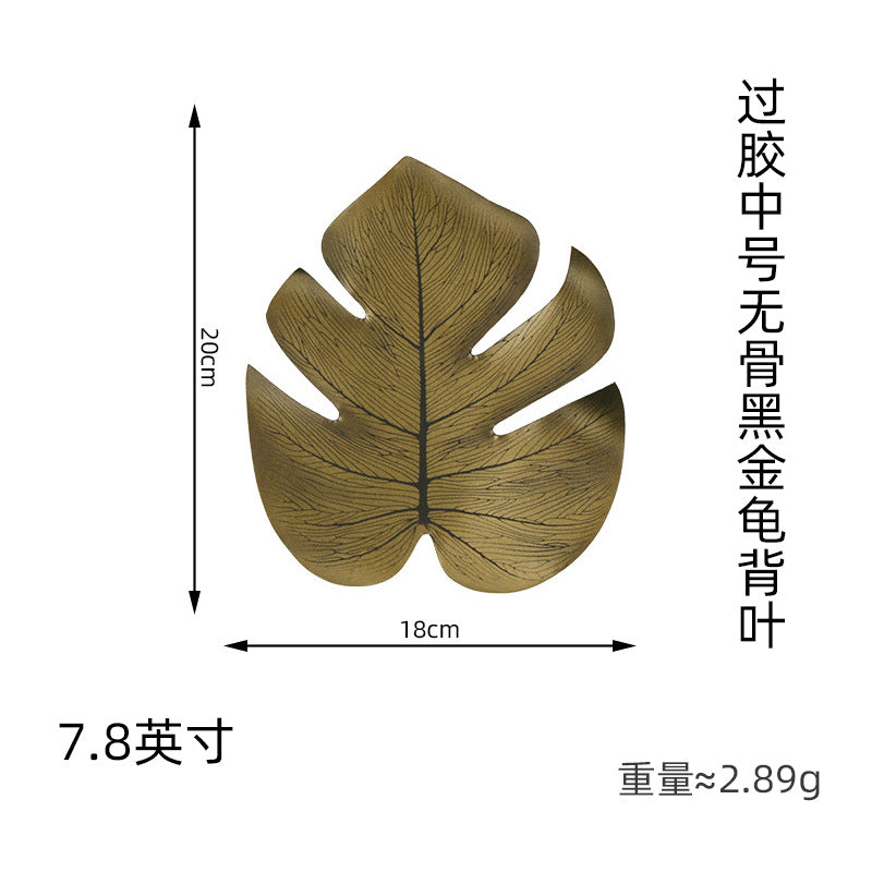 Artificial golden turtle leaves